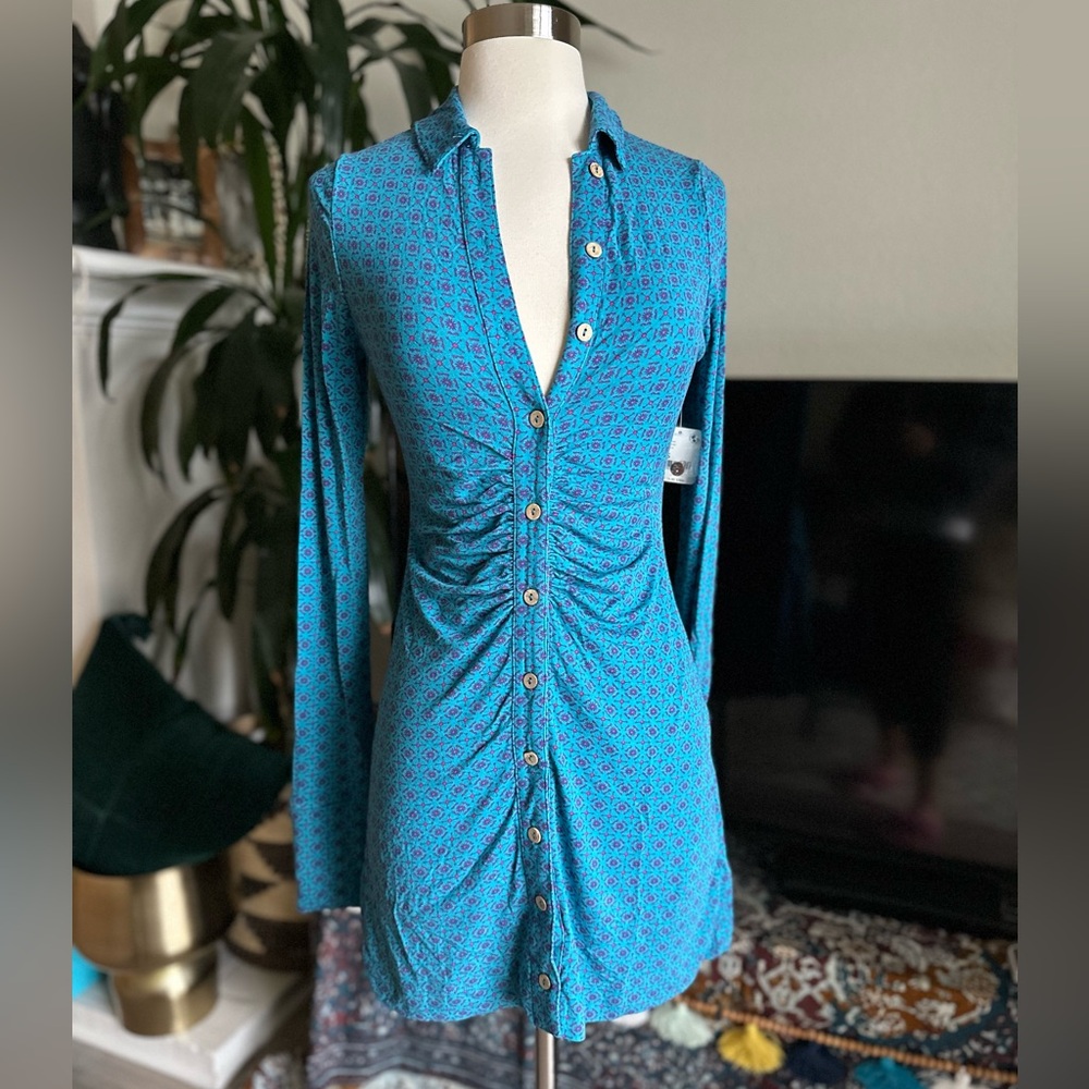 Free People Shayla Mini in Blue SZ XS NWT